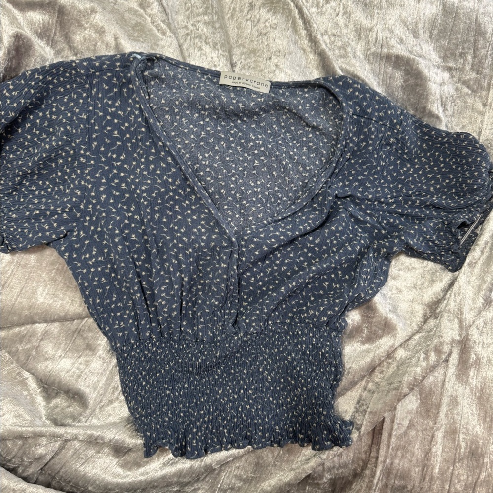 paper crane crop top